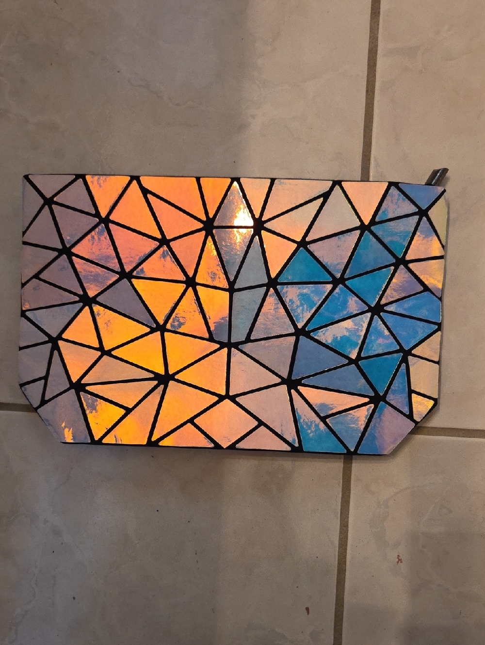 Harlermoon Iridescent Geometric Crossbody Bag - Multicolor
